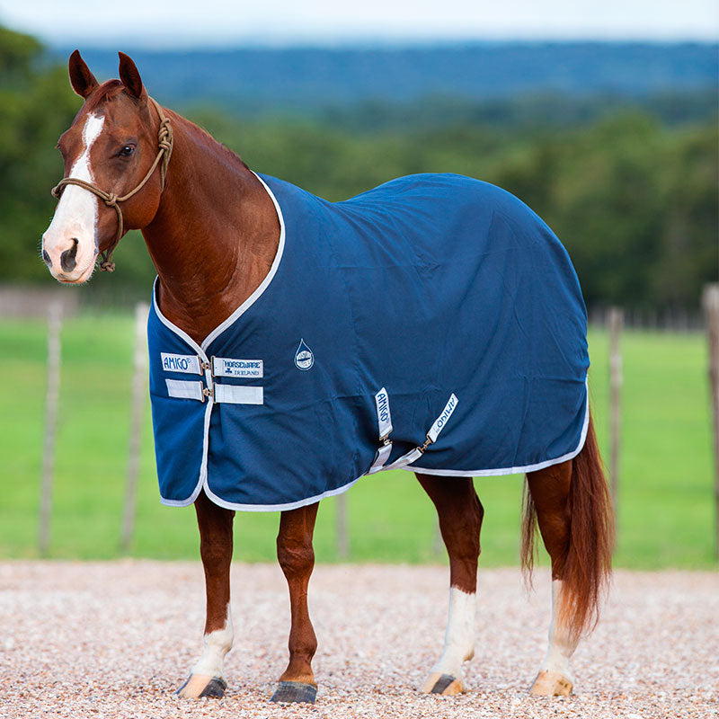 Horseware - Chemise de box Amigo marine/ argent 0g | - Ohlala