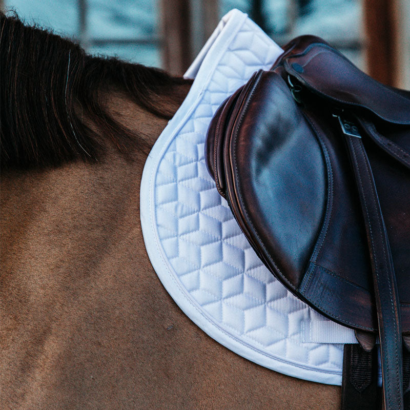 Kentucky Horsewear - Tapis de selle basic blanc | - Ohlala