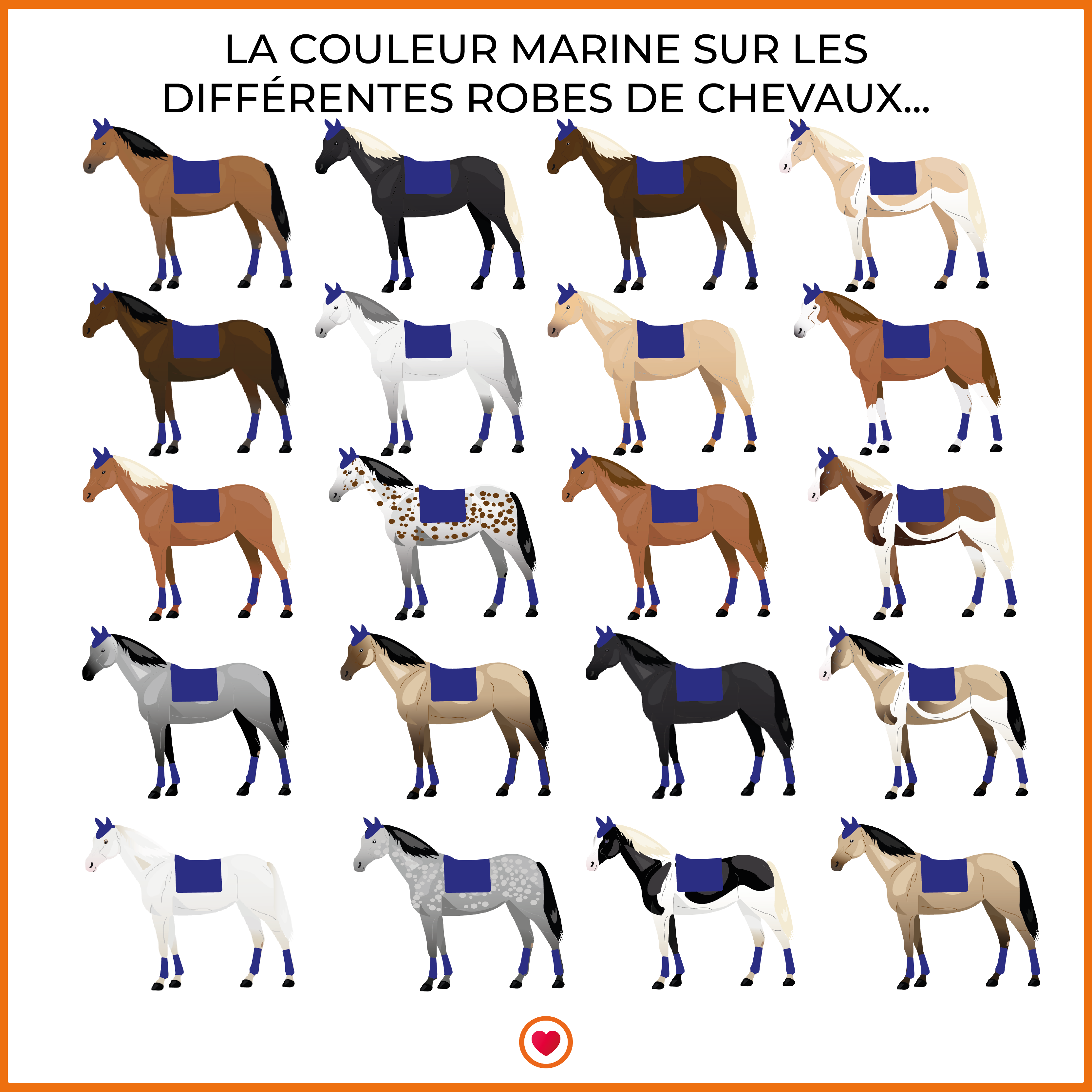 LeMieux - Tapis de selle Cotton Suede square marine | - Ohlala