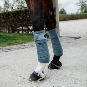 Kentucky Horsewear - Bandes de polo velvet bleu ciel (x4) | - Ohlala