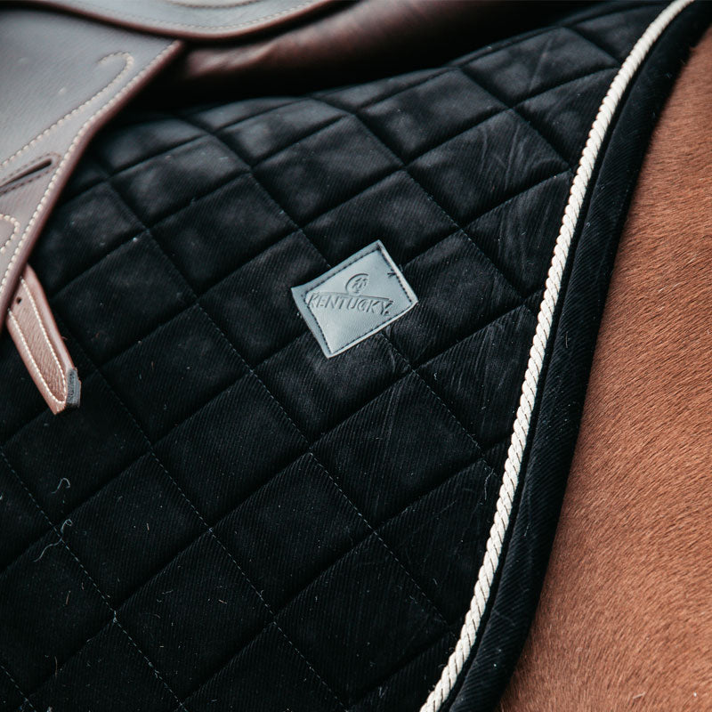 Kentucky Horsewear - Tapis de dressage Corduroy Noir | - Ohlala