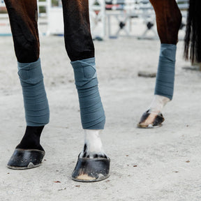 Kentucky Horsewear - Bandes de polo velvet bleu ciel (x4) | - Ohlala