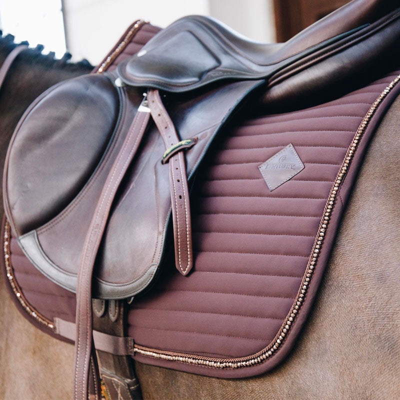 Kentucky Horsewear - Tapis de selle Pearls marron | - Ohlala